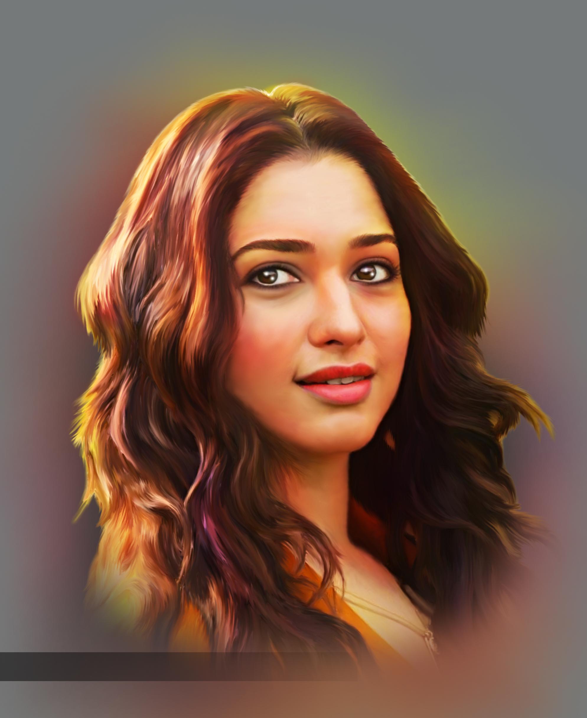 I will draw digital painting portraits