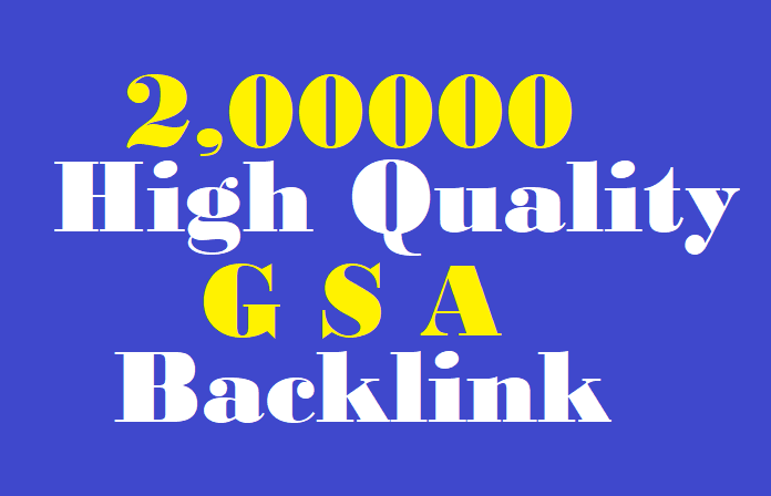 200,000 high quality GSA ser Backlinks to help rank o...