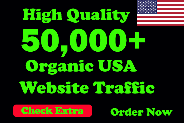 I will Drive 50,000 USA Keyword Targeted/Social Media...