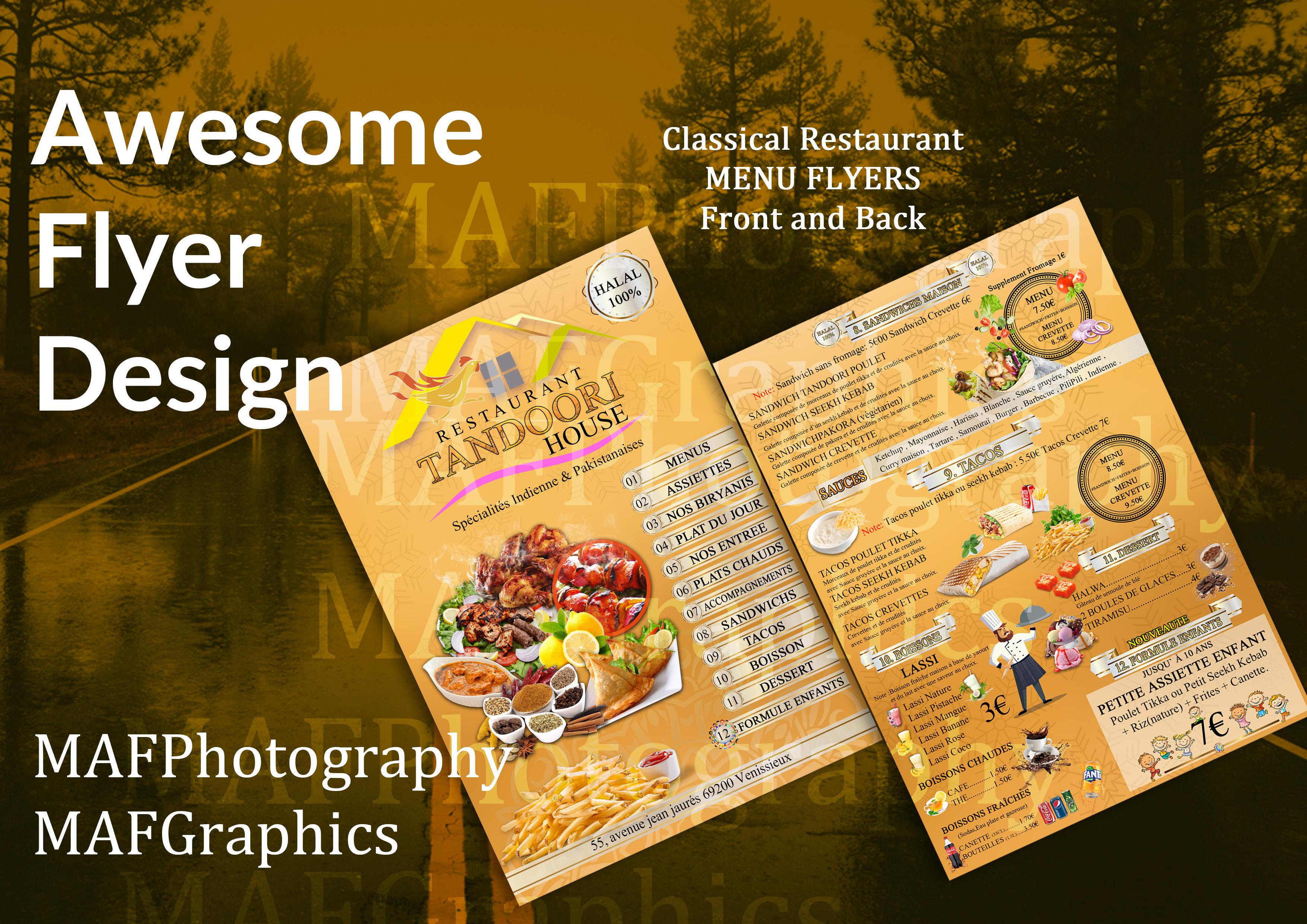 I will design your poster or flyer in French or Engli...