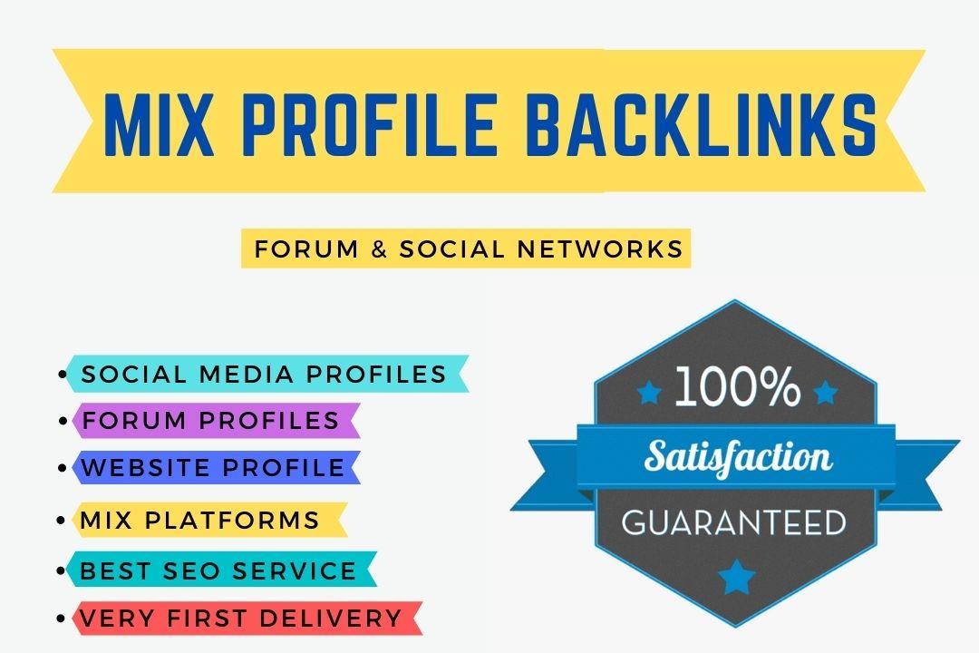 I will write 500+ Mix Profile Backlinks forum and soc...
