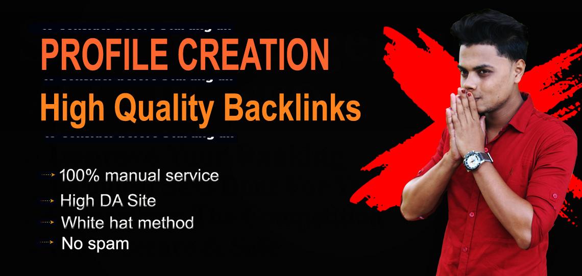 I will create 60 High Quality profile creation seo ba...