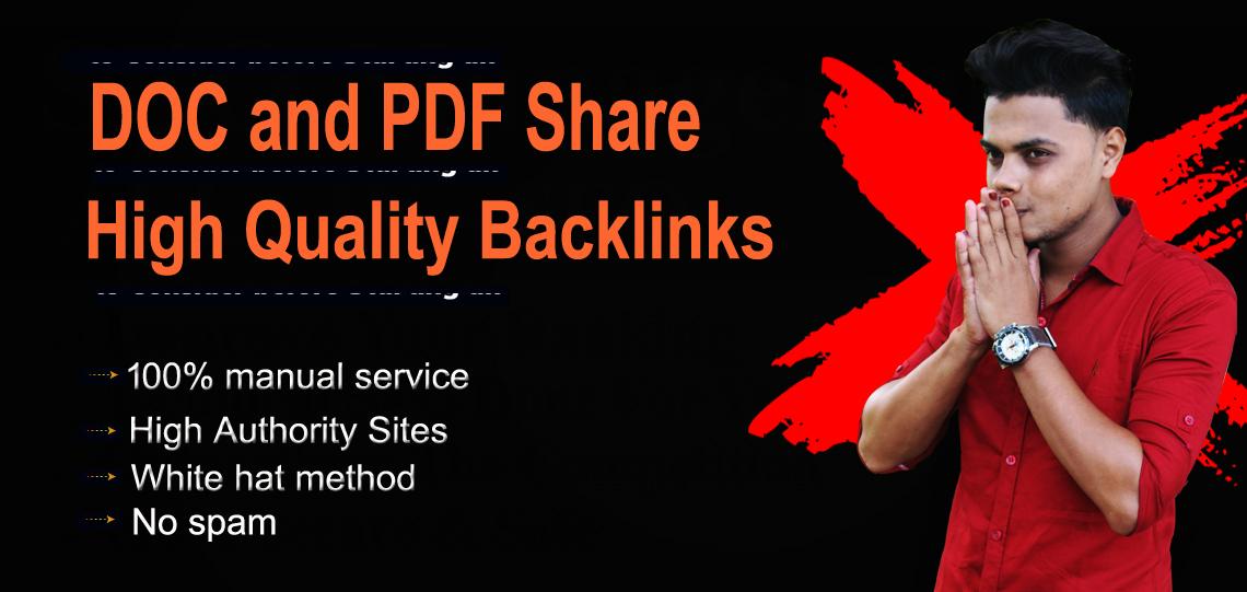 I will share your doc and pdf file to high authority ...