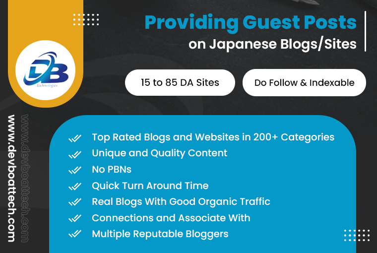 Providing a guest post on Japanese sites or blogs