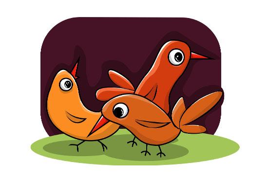 I will draw flat vector illustrations.