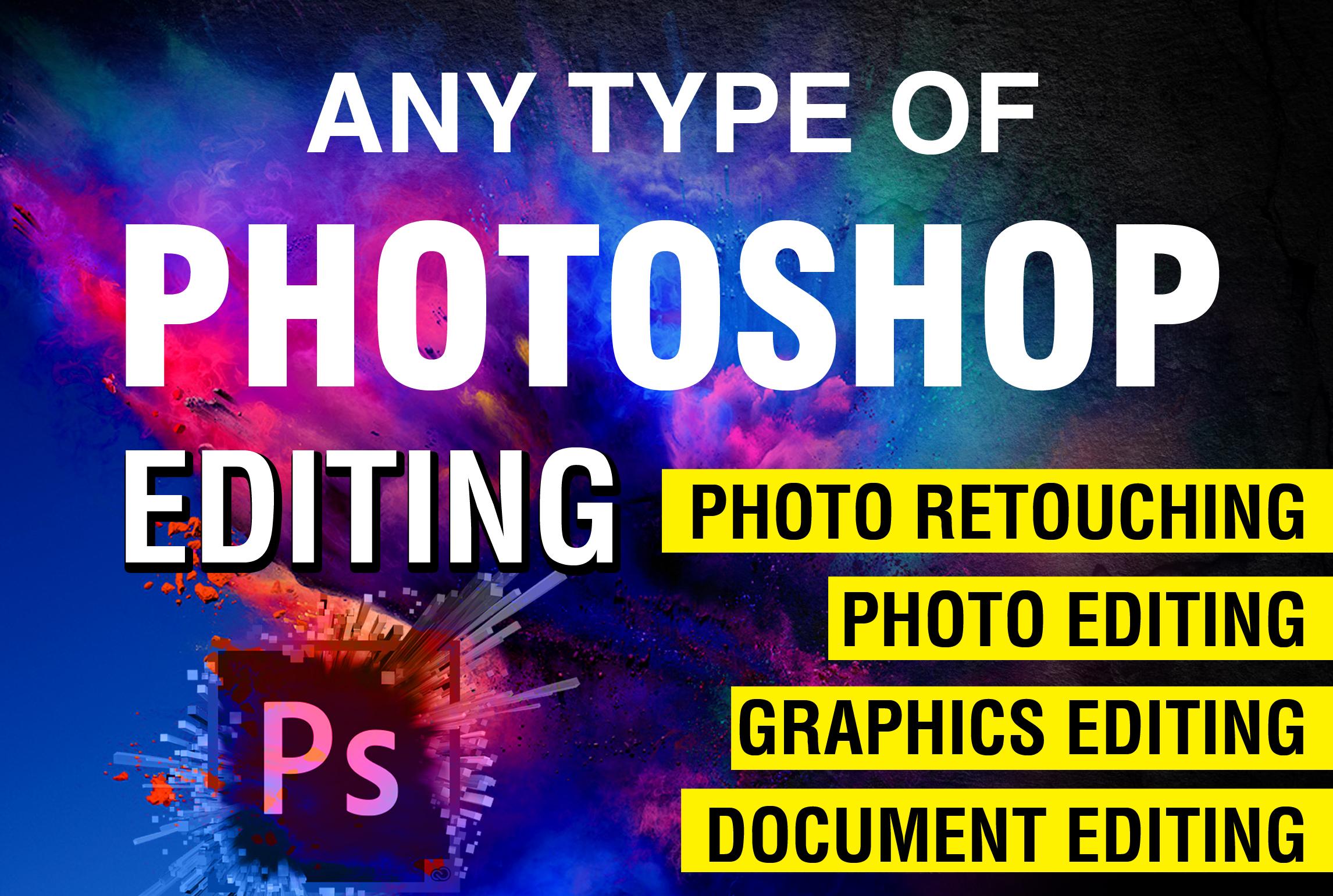 I will do image editing and retouching in with premiu...