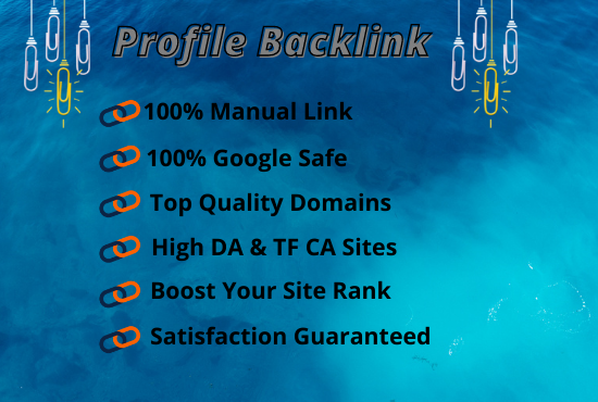 I Will Make 100 Manual Profile Backlinks High Authori...