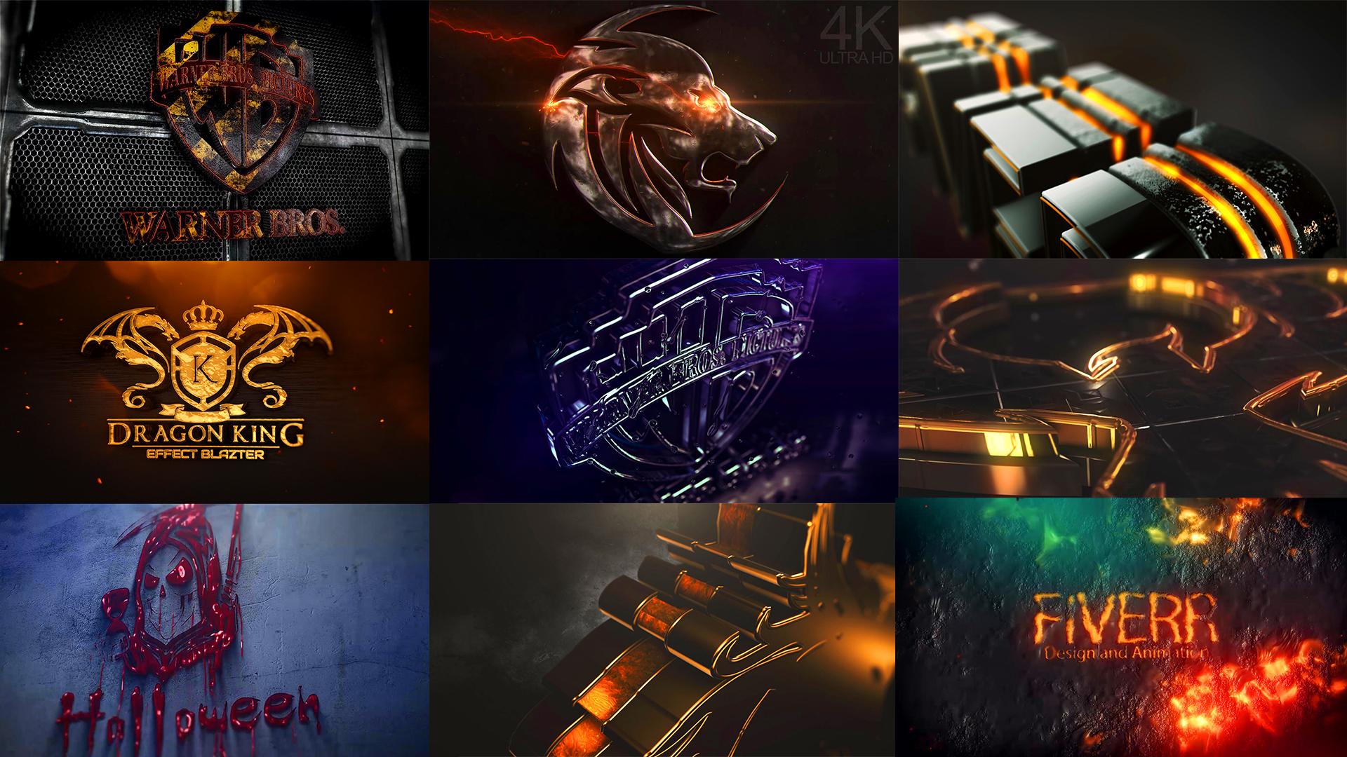 custom 3d cinematic logo intro opener 4k and YouTube ...