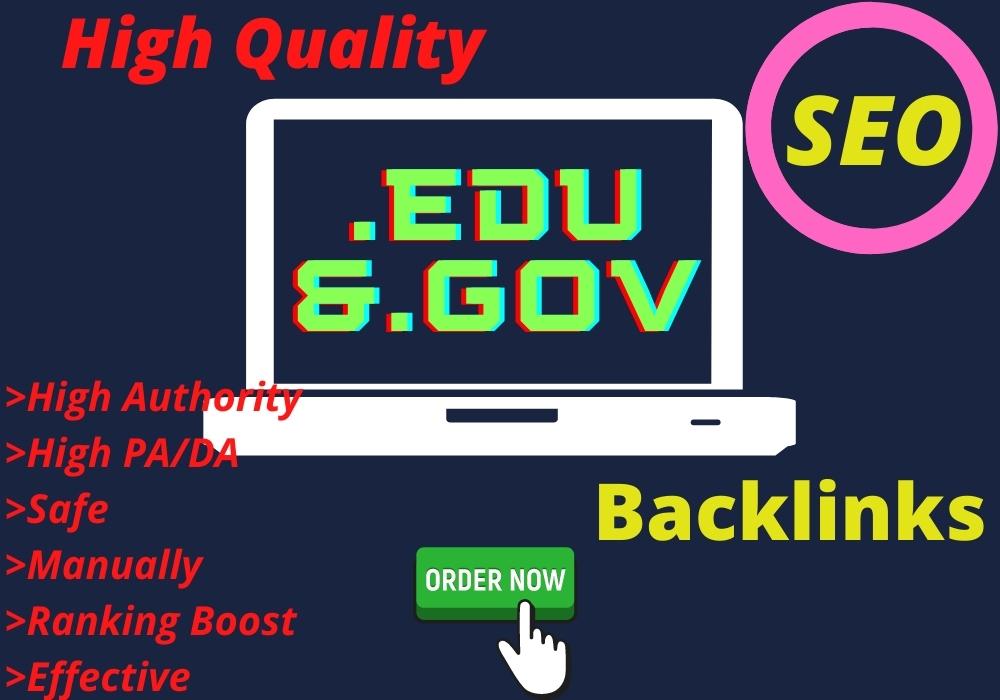 I will provide 20 HQ EDU. GOV Profile Backlinks Manua...