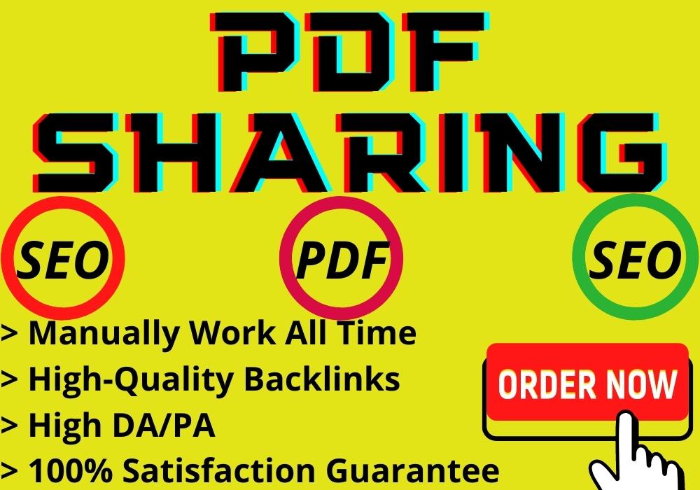 I will do pdf submission to30 Document Sharing Sites