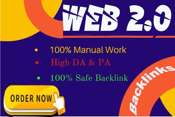 50 Manual Web 2.0 Backlinks Dofollow High Quality Per...
