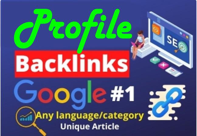 50 Profile backlinks on high authority website perman...