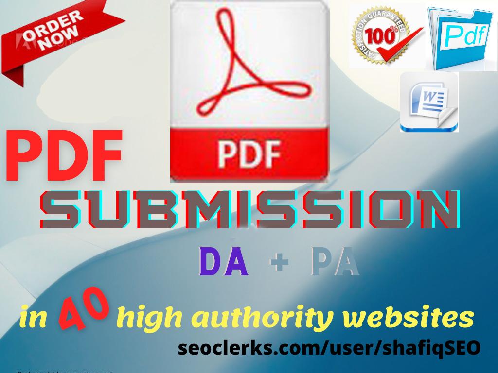 Best 30 PDF Submission to Sharing Websites