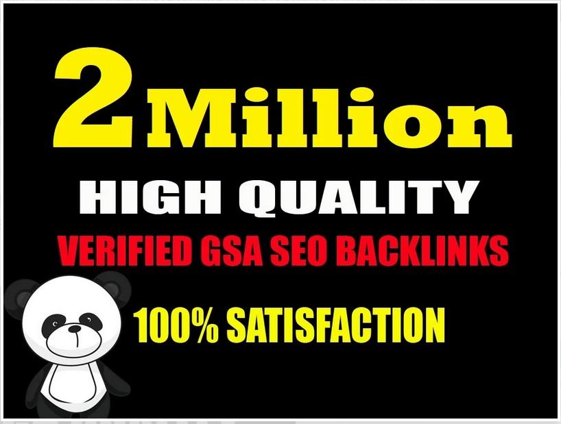 do 2 millions backlinks campaign with ranking on your...