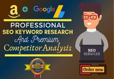 I will do &zwj some SEO keyword research and competit...