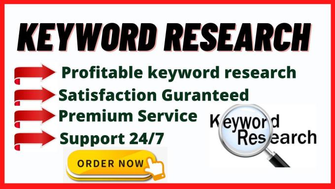 I I will do best keyword research and competitor anal...