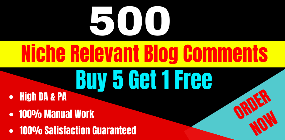 I will create High Quality 500 Niche Relevant Blog Co...