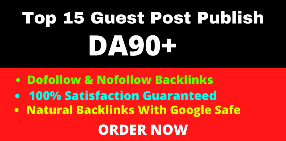 Publish high quality 15 guest post off page seo backl...
