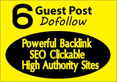I Will Publish 6 Guest Post SEO backlinks On High DA ...