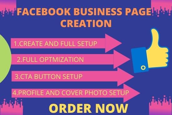 I will create a Facebook business page and optimizati...