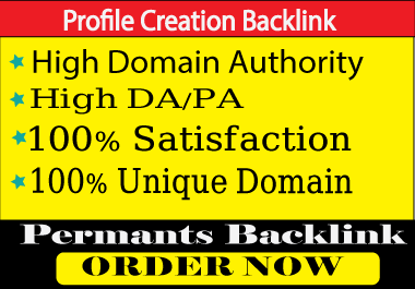 I will create 65 Profile Creation seo backlink with h...