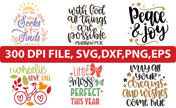 I will make t-shirt design with svg cutting file for ...