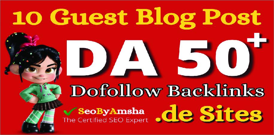 write publish 10 HQ Guest Posts to Increase SEO Ranki...