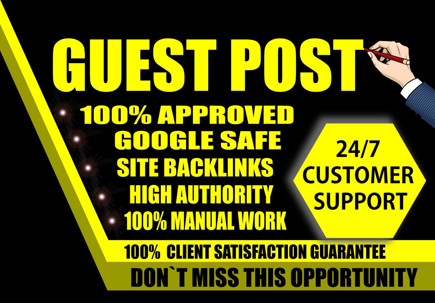 I Write And Publish 4 Dofollow Guest Post On High Qua...