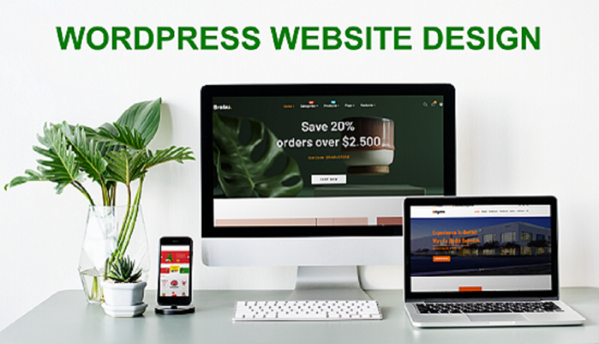 I will do a responsive WordPress website design and c...