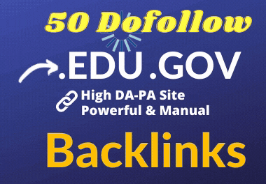 50 EDU/GOV Manual Backlinks By High Domain Authority