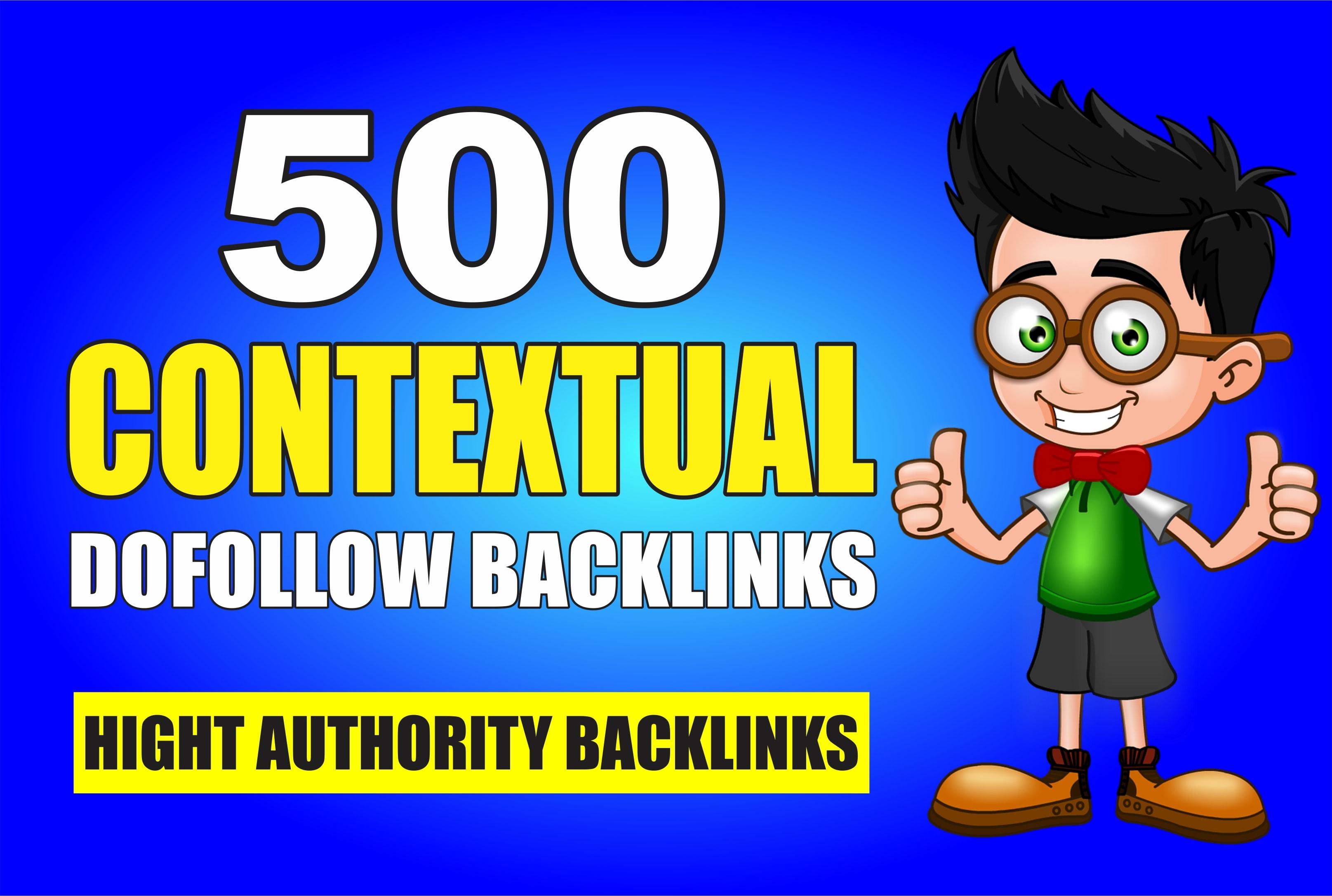 create High Authority contextual seo dofollow backlin...