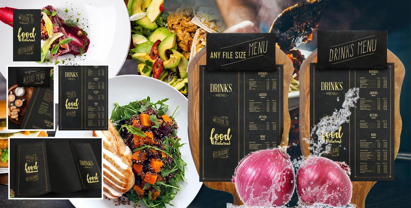 I will make food menu, restaurant menu and menu boar...