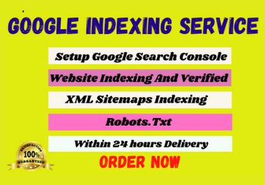 I will index your website Google search console withi...