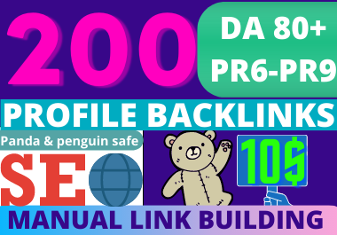 200 high authority profile backlinks manually create ...