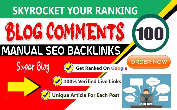 Get 100+ Manual Niche Relevant Do Follow Blog Comment...