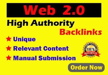 Manual 5 Web 2.0 High Authority White Hat Backlinks F...