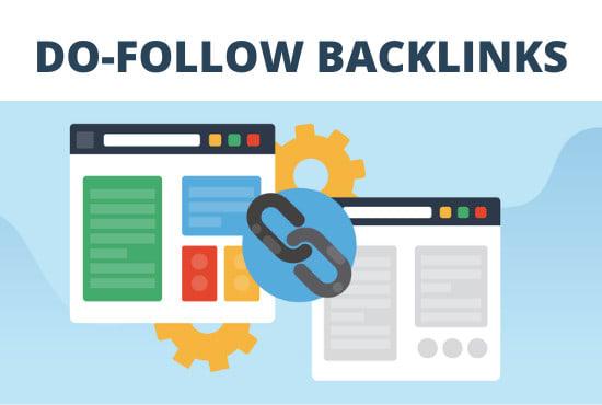 i will do contextual do-follow seo backlinks