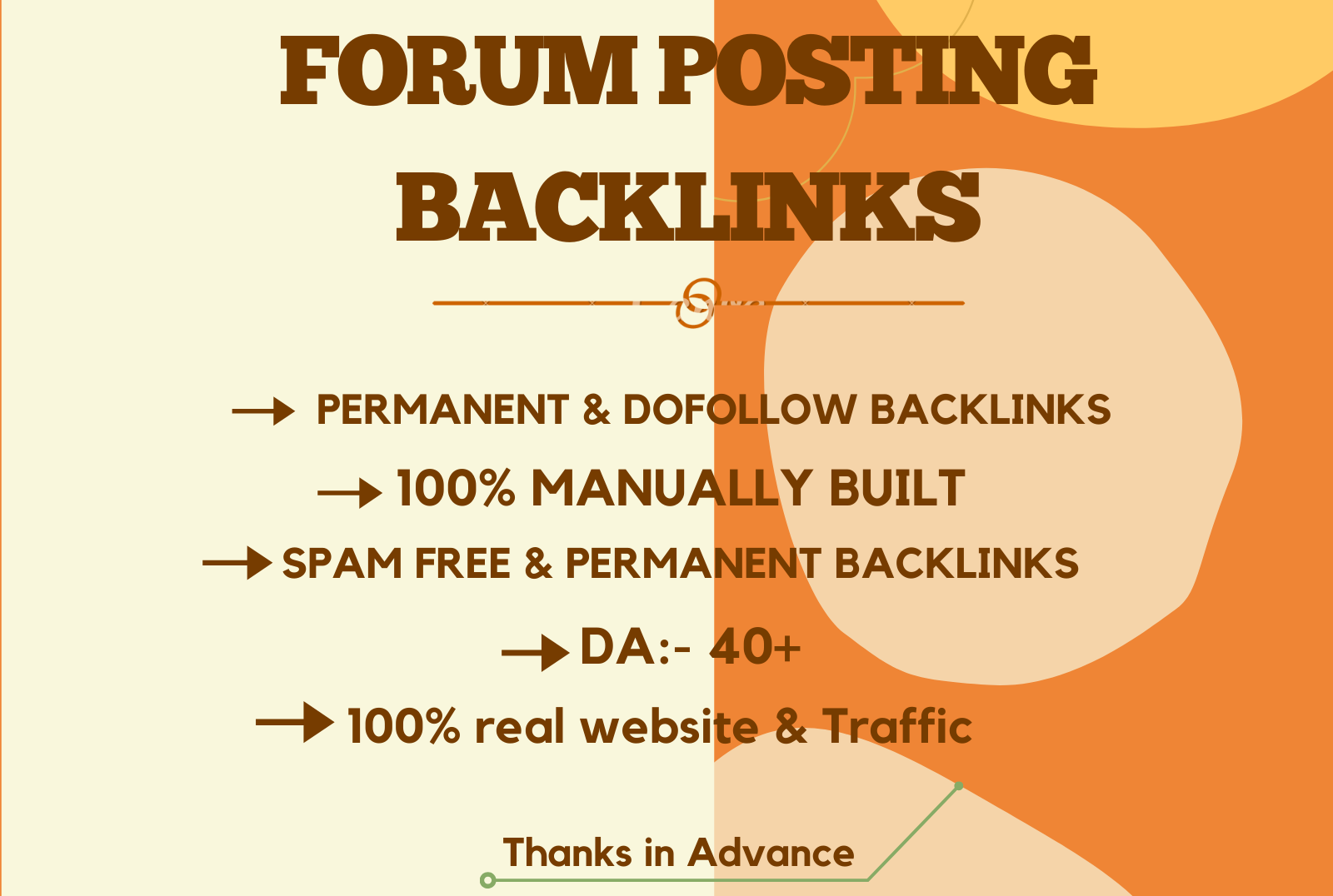 I will do 30 high quality do-follow forum posting bac...