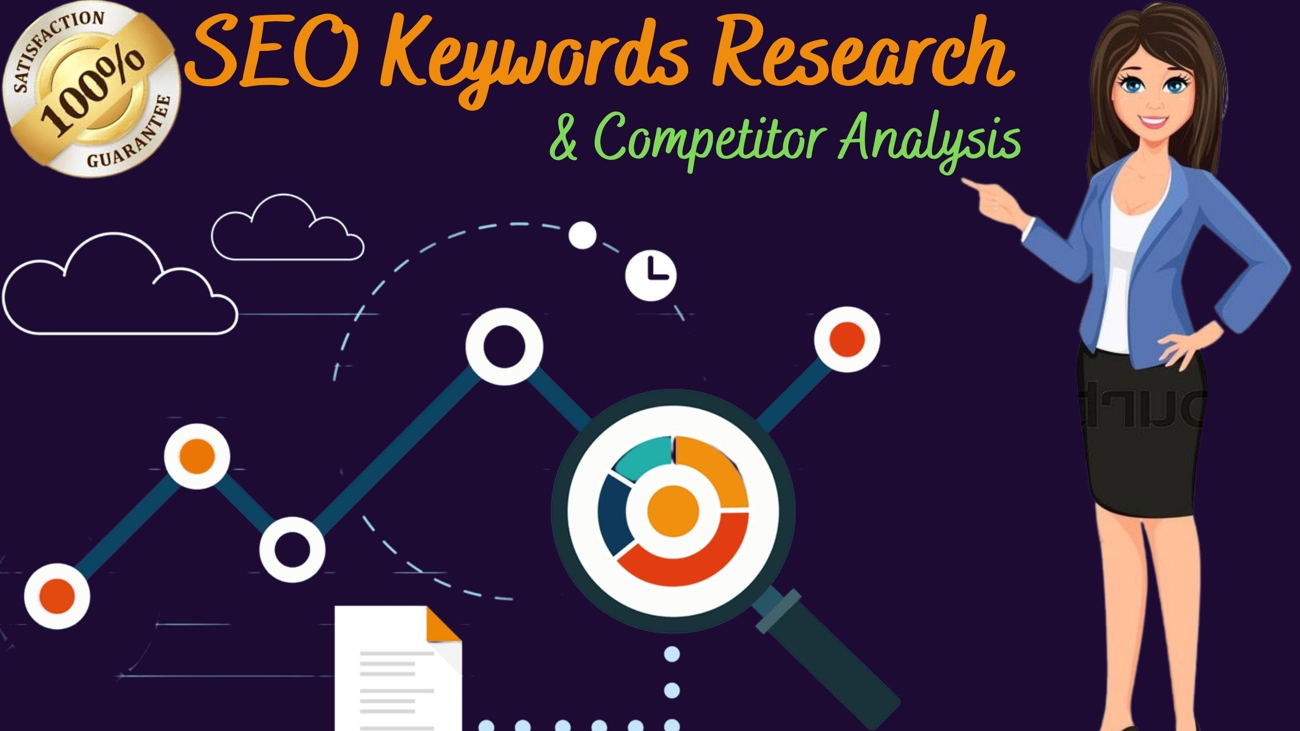I will do 100 SEO excellent keyword research and comp...
