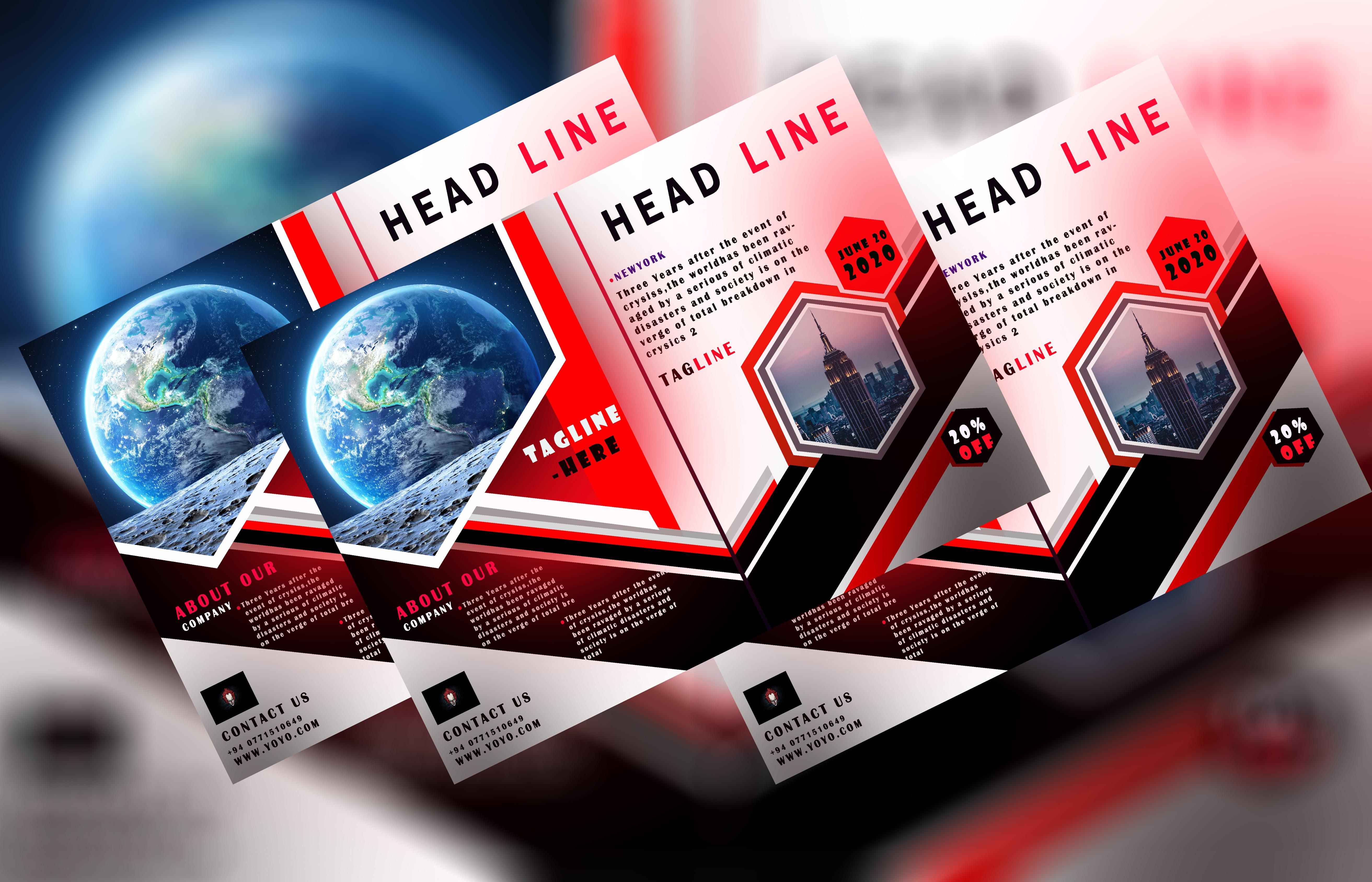 I WILL DO GREAT Flyer Designs +Brochure Designs +Logo...