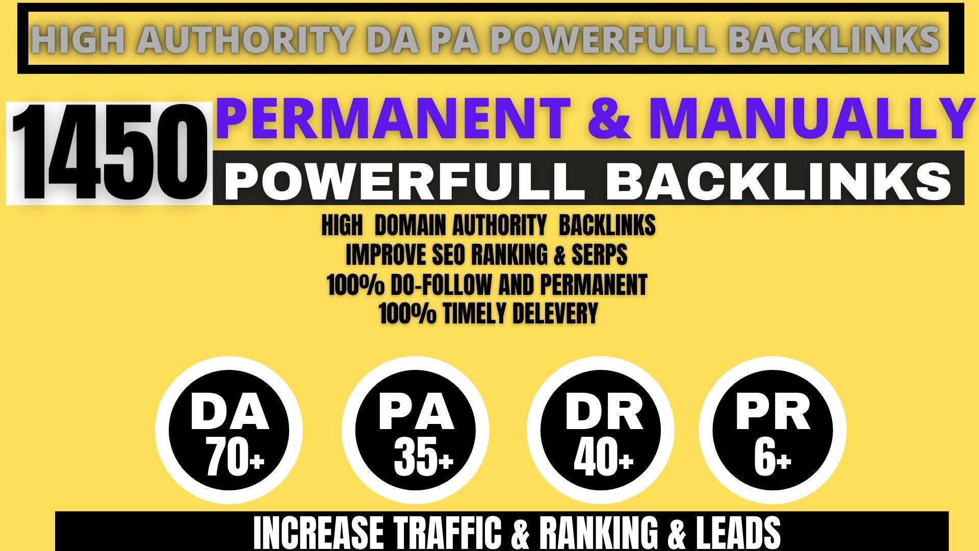 Build 1450+ Backlink, web 2.0 and Dofollow with high...