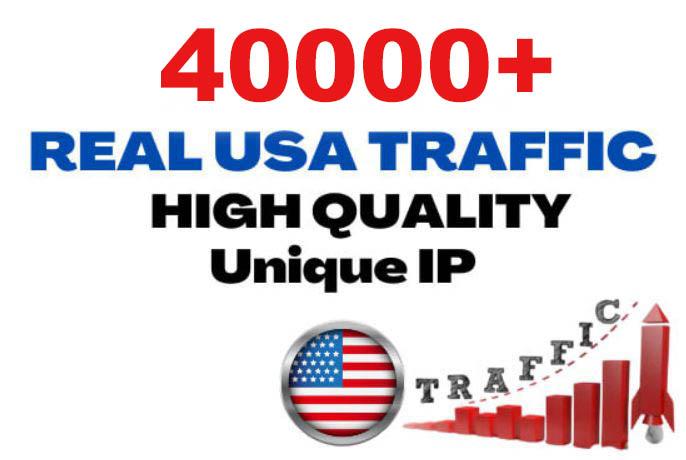 40000+ Unique USA Targeted Website Traffic to your we...