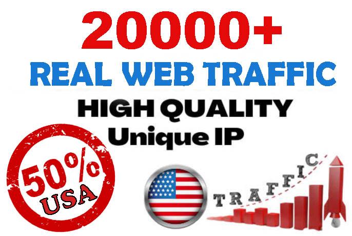 20000+ Unique Website Traffic 50 percent USA to your ...