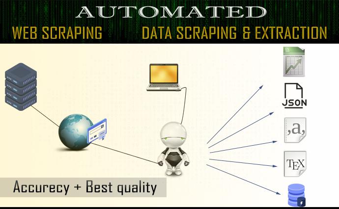 I can do web scraping, data scraping, and data extr...