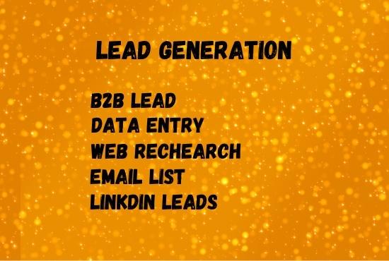 I Will Do Lead Generation 100+ Verified LinkedIn Lead...