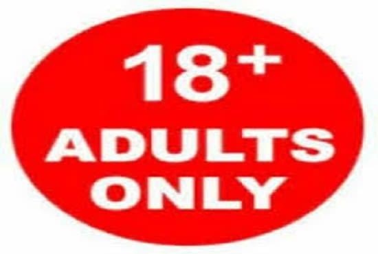 I will do organic adult web traffic, and adult promo...