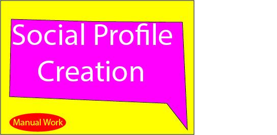 I will manually create 55 Social profile creation seo...