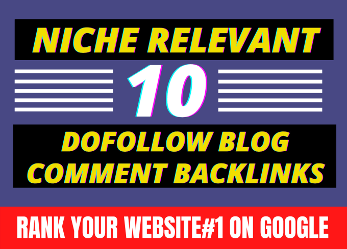 I will provide 30 niche relevant high authority blog ...