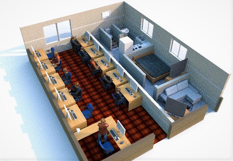 I will render 3d interior, exterior, house, restau...