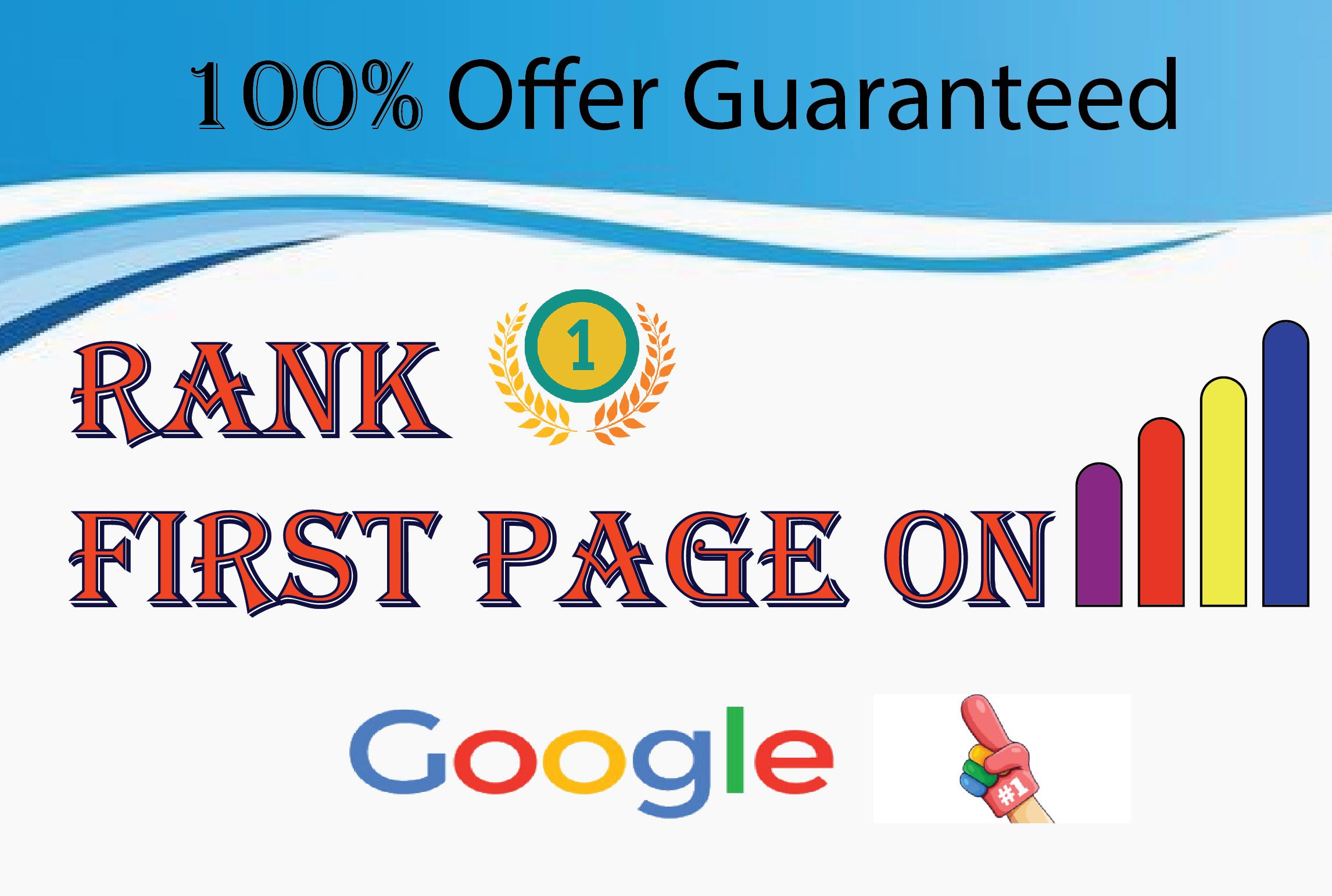 I will do full SEO to rank your website on google 1st...